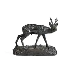 Brocard by Frantisek Jun Rous, Bronze à patine brune, sold Oct 2022