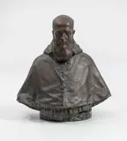 Buste de Saint François de Sales, évêque de Genève by Alexandre Descatoire, Épreuve en bronze patine brun cuivré nuancée, sold Jan 2026