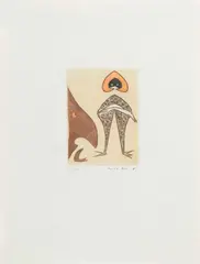 Le chapeau rouge by Max Ernst, 1949, Eau-forte et aquatinte sur papier, sold Jan 2026