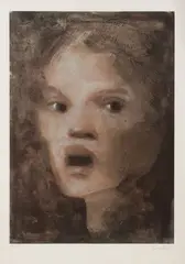 Portrait II by Léonor Fini, 1970, Lithographie en couleur sur papier, sold Jan 2026
