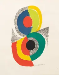 Rythmes et couleurs VI by Sonia Delaunay, 1971, Lithographie en couleur sur papier, sold Nov 2025