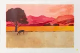 Cheval dans un paysage by Bernard Cathelin, Lithographie signée et numérotée épreuve d'artiste, sold Mar 2024