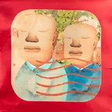 Personnages by Wei Zhu, Aquarelle, sold Mar 2024