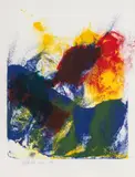Composition abstraite by Paul Jenkins, 1998, Lithographie signée en bas à droite et datée, sold Mar 2024