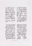 Écriture, graffiti by Jacques de la Villeglé, Lithographie signée en bas à droite et numérotée, sold Mar 2024