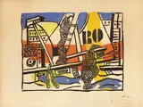 Le Port de Trouville. 1951 by Fernand Léger, Lithographie (Mourlot imp, sold Dec 2023