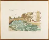 Quai des Orfèvres by Pierre-Eugène Clairin, Lithographie signée, sold Oct 2025
