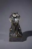 Chat assis by Théophile Steinlen, Epreuve en bronze à patine noire, sold Oct 2025