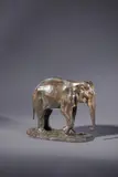 Eléphant by Paul Simon, Epreuve en bronze à patine brune Sur la terrasse signée « Paul Simon », sold Oct 2025