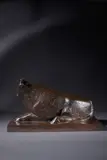 Bœuf couché by Joseph Csaky, Epreuve en bronze à patine brune, sold Oct 2025