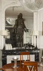 Christ en Gloire by Christophe Charbonnel, Epreuve en bronze patiné brun signé, sold Oct 2025