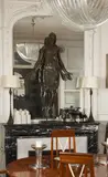 Christ en Gloire by Christophe Charbonnel, Epreuve en bronze patiné brun signé, sold Oct 2025