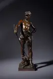 Belluaire by Eugène Marioton, Epreuve en bronze à patine brune, sold Oct 2025