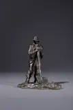 Le terrassier au repos by Victor Demdret, Epreuve en bronze patiné brun signé et cachet bronze France, sold Oct 2025
