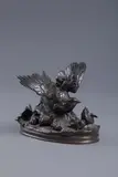 Perdrix et poussins by Alphonse Alexandre Arson, Bronze, sold Oct 2025