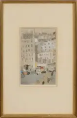 Les immeubles by Henri Julien Seigle, 1962, Gouache sur papier, sold Oct 2025