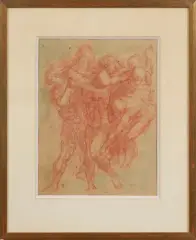 Descente de croix by Marcel Gili, Sanguine sur papier, sold Oct 2025