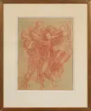 Descente de croix by Marcel Gili, Sanguine sur papier, sold Oct 2025
