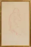 Le modèle assis by Marcel Gili, Sanguine et crayon sur papier, sold Oct 2025