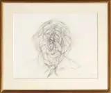 Etude pour le portrait de Michel Simon by Marcel Gili, Crayon sur papier, sold Oct 2025
