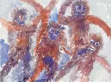 Sans titre - Singes by Hunt Slonem, Aquarelle, sold Dec 2025