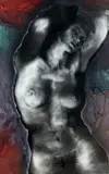 Sans titre - Torse de femme by Luc Archambault, Encre et aquarelle sur papier, sold Nov 2025