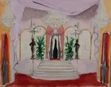 Projet de décor de scène de théâtre by André Dignimont, Gouache sur traits de crayon, sold Nov 2025
