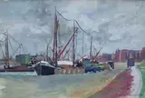 Vue de port by Maurice Ménardeau, Aquarelle sur papier encadrée signée en bas à droite, sold Apr 2019