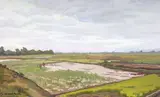 Les rizières du Tonkin by Jos Henri Ponchin, Gouache et aquarelle sur papier encadrée, sold Apr 2019