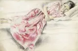 Portrait de jeune femme Annamite by Alix Aymé, Aquarelle encadrée sur papier signée en bas, sold Apr 2019