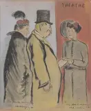 * Théâtre «Deux places et un sourire s'est combien by Kees van Dongen, Aquarelle et lavis, sold Sep 2018