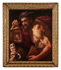 Diogene by Johann Carl Loth, Toile Hauteur :, sold Mar 2026