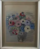 Bouquet d'anémones by Raoul Dufy, Lithographie sur papier signée dans la planche, sold Mar 2026
