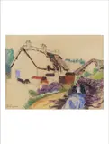 Paysage aux maisons by Armand Guillaumin, Pastel sur papier, sold Jun 2021