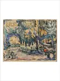 Le jardin (Saint tropez), circa 1909 by Paul Signac, Aquarelle, plume et encre de chine sur papier, sold Jun 2021