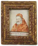 Le Pape Sixte V by Henri Bellange, 1643, Crayon noir et sanguine sur velin, sold Jun 2021