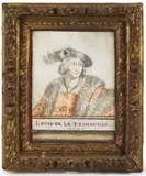 Louis de la Trémoille by Henri Bellange, Crayon noir, sanguine et gouache sur velin, sold Jun 2021