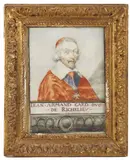 Jean Armand, Cardinal Duc de Richelieu by Henri Bellange, Crayon noir, sanguine et gouache sur velin, sold Jun 2021