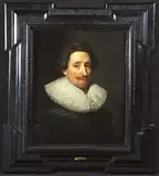 Portrait d'homme à la fraise by Michiel van Miereveld, Panneau de chêne, une planche, non parqueté, sold Jun 2021