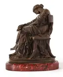 Pénélope by Pierre-Jules Cavelier, Bronze signé, sold Jun 2021