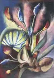 Fleurs by Alain Ghertman, 1982, Pastel sur papier, sold Mar 2021