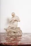 Nu assise by Alexandre Clerget, Épreuve en marbre blanc, sold Mar 2024