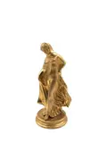 Femme antique au voile by Benedetto Boschetti, Épreuve en bronze doré, sold Jan 2024