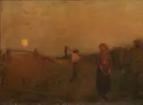 Amour by Jules Breton, 1905, Panneau Hauteur :, sold Dec 2023