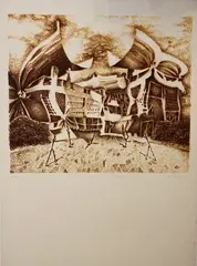 Vue de ville by Pol Bury, Lithographie, sold Dec 2023