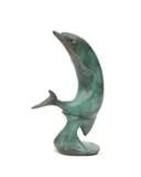 Dauphin by Claude Lhoste, Épreuve en bronze à patine verte, sold Dec 2023