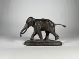 Eléphant de Cochinchine by Antoine-Louis Barye, Epreuve en bronze à patine brun nuancé vert, sold Feb 2023