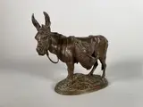 Ane d'Afrique by Auguste-Nicolas Cain, Epreuve en bronze à patine brun nuancé, sold Feb 2023
