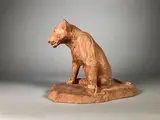 Lionne assise by Roger Godchaux, Epreuve en terre cuite, sold Feb 2023
