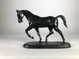 Cheval au pas by Irénée Rochard, Epreuve en bronze à patine brun nuancé, sold Dec 2022